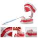 AWJ dental care model enlarged twice standard size 28 teeth with a huge toothbrush child tooth care demonstration model for brushing your teeth dental screen demonstration lessons