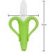 Banana Toothbrush & Teething Ring for Babies | 2-in-1 Dental Care & Teething Aid - Green - Buy Online on GoSupps.com
