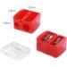 Ancoo 4 Pieces Dual Hole Pencil Sharpener for Eye Makeup - Eyebrow and Eyeliner Precision Sharpener - Buy Online on GoSupps.com