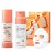 Hanskin Vitamin C Glow Trio Vitamin C Powder Cleanser Glow Capsule Lotion & Sheet Mask | 3-Step Korean Skincare Set for Radiant Revitalized & Healthy-Looking Skin | Hydration K-Beauty Gift
