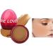 Blush Cream - Soft Cream Face Blusher with Makeup Sponge | No Smudging Easily Blush Palette for Dating Home Working Shopping Gathering Traveling Skoulazeo 02# Golden Brown - Buy Online on GoSupps.com