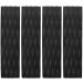 4-Piece Black Surfboard Traction Pads - Anti-Slip Front Pad for Surfboards, Skimboards, Shortboards, Longboards, and Kayak - Buy Online on GoSupps.com