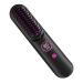 Portable Hair Straightening Brush New Rechargeable Cordless Hair Straightening Brush Walking Thermal Comb Negative Ion Hair Straightener Lightweight and Mini Black