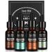 4 Pack Beard Oil Set Leave in Conditioner, Cedarwood, Sandalwood, Sage, Sweet Orange for Men Mustaches Growth, Soften, Moisturizing, Strength, Stocking Stuffers Gifts for Him Man Dad Father Boyfriend Cedarwood,Sandalwood,Sage,Sweet Orange
