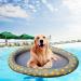 Pet Float Raft Puppies Swimming Floating Raft Pet Dog Cat Pool Float Inflatable Bed Beach Toy for Dogs Ring Raft Float for Pet Gray - Buy Online on GoSupps.com