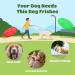 Nobleza Dog Frisbee - 2 Pack 20 cm Natural Rubber Dog Toy for Land & Water - Red & Green - Buy Online on GoSupps.com