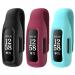 EEweca 3-Pack Clip Case Accessory for Fitbit Inspire 3/Inspire 2, Black+Sangria+Teal (not for Inspire, Inspire hr, ace 2)