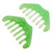 FOMIYES 6 STK Massage comb with eight teeth back scratch tool for women comb to scratch the scalp jade massage comb Hair comb massage meridian scratch comb beeswax women