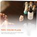 DOITOOL 8 Sets Nail Display Board Mini Nail Display Round Nail Color Plates Nail Color Display Chart Nail Tip Color Plate Nail Art Display Chart Nail Sticks 3d Plastic Template Manicure - Buy Online on GoSupps.com
