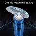 ARECTECH Mini Portable Electric Shaver for Men - USB Rechargeable Cordless Razor with LED Display | Ideal Travel Touch-Up Shaver - Blue - Buy Online on GoSupps.com