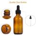 Amber Glass Dropper Bottle 2pcs 60ml Small Empty Reusable Eliquid Pipette Ear Dropper Bottles Suitable for Essential Oils Massage Perfumery Aromatherapy Laboratory Fragrances Pharmacist Bottle Amber 60ml - Buy Online on GoSupps.com