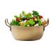 Huyath Stainless Steel Bowls for Kids | Double-Ear Bowl Noodle Bowl Golden Ramen Bowl Tableware Snacks Salad Bowls for Kitchen Gold 12cm