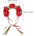 Minkissy Halloween Flower Headband Mexican Rose Flower Crown Skull Headpiece dia de los muertos Flower Crown (Red) - Buy Online on GoSupps.com
