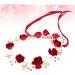 minkissy Red Headband Bridal Head Headgear Miss Nationality Accessories Red - Buy Online on GoSupps.com