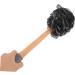 Charcoal Bath Ball & Long Handle Shower Sponge - Exfoliating Body Scrubber for Women & Adults | Skin Cleaning Essentials - Buy Online on GoSupps.com