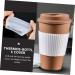 MUSISALY 27 Pcs Silicone Cup Cover Coffee Tea Cup Sleeves Coffee Travel Mugs Cup Insulator White - Buy Online on GoSupps.com