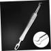 BELLIFFY 3pcs Clip Pimple Blackhead Blemish Extractor Pimple Tweezers Remover Kit Stainless Steel Silver - Buy Online on GoSupps.com