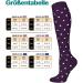 Blongw Compression Stockings for Men - 6 Pairs Knee Support Socks for Sports Travel & Cycling - A6 Assorted S-M - Buy Online on GoSupps.com