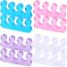 Toe separator silicone pedicure spacer for feet nail polish crooked toes washable