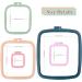 ZOCONE 5Pcs Square Embroidery Hoops - ABS Plastic Cross Stitch Frames for Sewing & Needlework Projects | 5 Sizes (3, 4.3, 6.5, 8.7, 11) - Buy Online on GoSupps.com