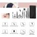 Premium Stainless Steel Eyebrow Grooming Kit | Trimming Tools with Storage Bag for Men & Women - Perfect for Flawless Brows - Buy Online on GoSupps.com