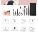8-Part Black Stainless Steel Eyebrow Care Set | Precision Trim & Ingrown Hair Removal - Includes Storage Bags - Buy Online on GoSupps.com