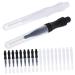 Didiseaon 60 Pcs Eyebrow Brush Tiny Eyebrow Lamination Brush Makeup Tools Eyelash Brow Brush Lash Mascara Brush White Toothbrush Black Toothbrush Braces Chemical Fiber Miniature