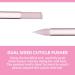 Bona Fide Beauty Czech Glass Cuticle Pusher - Gentle Cuticle Remover | Dual-Sided Reusable Manicure Stick - Pink - Buy Online on GoSupps.com