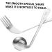 Buy Lurrose Left-Handed Cutlery Set - Angled Spoon & Fork for Easy Feeding - Stainless Steel 17x4.5cm | Ideal for Patients - Buy Online on GoSupps.com