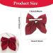 Doromy 6 Packs Big Hair Bow Clips Red Black Bow Hair Barrettes Cute Kawaii Bowknot Hairpins Satin Bow Hair Accessories French Hair Barrettes for Women Girls Christmas Parties - Buy Online on GoSupps.com