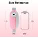 Cordless Heating Pad for Menstrual Cramps | 4 Heat Levels & 4 Massage Modes | Portable Women's Massager for Back & Belly Pain - Pink - Buy Online on GoSupps.com
