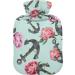 NAANLE Watercolor Rose Anchor Hot Water Bottle - 1L | Transparent for Bed Hand & Feet | Heat & Cold Therapy - Buy Online on GoSupps.com