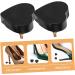 5 Pairs Heart-Shaped High Heel Pads - Replacement Heel Tips & Caps for Shoe Repair - PVC Black Accessories - Buy Online on GoSupps.com