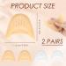 Pouch Toe Pad 2 Pairs Silicone Toe-Caps Set for Ballet Pointe Shoes - White & Skin Color - Buy Online on GoSupps.com