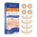 MIXCUT Silicone Scar Sheets Silicone Scar Sheets for Breast 8 Pack Breast Reduction After Surgery for Scars Scar Removal Sheets 4 Areola Soft Strips & 4 Anchor Sheets