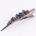 FRCOLOR Rhinestone Duckbill Clips - Dark Blue Alligator Hair Clips for Women | Long Beak Clip for Stylish Hairstyles - Buy Online on GoSupps.com