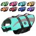 Emust life vest for dogs light small/medium-sized/large dog swimming vest for swimming/boat/water life jacket for large dogs turquoise XL XL turquoise