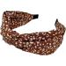 Wide Headband for Women Fabric Hair Band Alice Band Elastic ladies headbands Hair Accessories for Women and Girl (WidCoLeaopard) - Buy Online on GoSupps.com