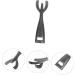 OFFSCH Steak Plate Fork Toaster Oven Pan Stainless Steel Frying Pan Metal Cooking Utensils Bowl Gripper Fajita Skillet Clip Stainless Frying Pan BBQ Clamps Cookware Holder BBQ Clips Black - Buy Online on GoSupps.com