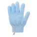 Bath Sponge 1 Pair of Exfoliating Gloves Shower Gel Scrub Gloves Body Scrub Sponge Sponges Bath (Color : Blau)