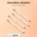 Gel Eyeliner Pencil Waterproof Gel Eyeliner Pencils Multiuse Eye Liner Pencils Black Brown with Sharpener Mild Formula Longwear for Women Girls Teksome - Buy Online on GoSupps.com