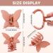 VERTGB 8 Pcs Large Butterfly Hair Claw Clips - Cute Hair Clamps for Women & Girls - Aesthetic Color - Buy Online on GoSupps.com
