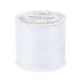 PH PandaHall 0.5mm Waxed Cord, 116 Yards White Round Waxed Polyester Cord Thread Beading String Crafing Cord for Waist Beads Bracelet Necklaces DIY Craft Jewelry Making and Macrame Supplies Diameter 0.5mm- Length 116 Yards White