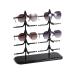 Waoceo glasses stand 10 positions sunglasses optical glasses stand Optical shop stand counter sunglasses rack (color: black)