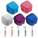 Healeeved 10 pieces box box for false toothbrushes Picked container Storage container for denture-like storage box for prostheses travel cleaning box clean pp