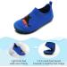 Kids Beach Swim Shoes - Non-Slip Quick Dry Aqua Socks for Boys and Girls | UK Size 8.5/9 Shark Blue - Buy Online on GoSupps.com