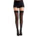 Relaxsan Basic 870 (black 2/m) thigh support stockings women 18-22 mmHg with silicone band compression stockings 140 the black M