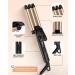 Mini Hair Crimper - 1/2 Inch Beach Waves for Short Hair | Small 3 Barrel Curling Iron for Travel | Ceramic Dual Voltage Hair Waver - Lightweight & Gold - Buy Online on GoSupps.com