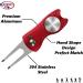 Kaveno Golf Divot Repair Tool - Foldable Stainless Steel Switchblade with Detachable Ball Marker - Red Fish Design - 2 Sets - Buy Online on GoSupps.com