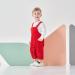 Volunboy Unisex Baby Cotton Dungarees Toddler Corduroy Striped Overalls 9-12 Months Red - Buy Online on GoSupps.com